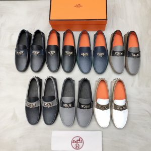 Hermès Đậu Đậu Đậu Đậu Người Đàn Ông Phiên bản Cao cấp Ngưu Ngưu Đen