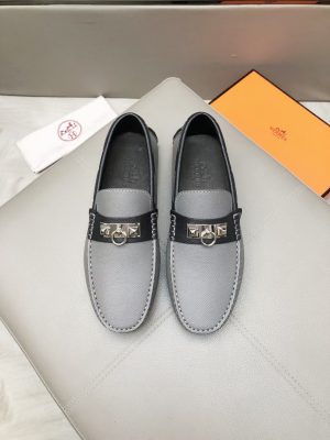 Hermès Đậu Đậu Đậu Đậu Người Đàn Ông Phiên bản Cao cấp Ngưu Ngưu Đen