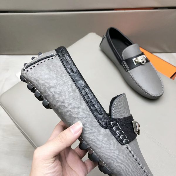 Hermès Đậu Đậu Đậu Đậu Người Đàn Ông Phiên bản Cao cấp Ngưu Ngưu Đen