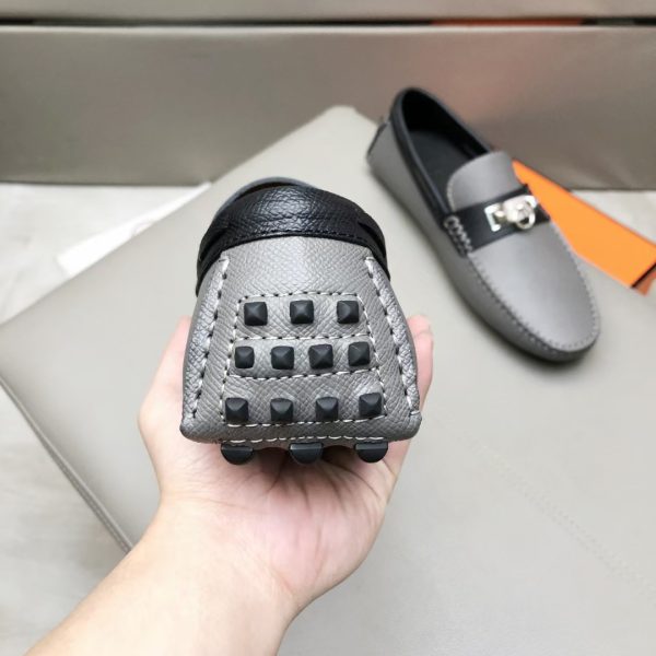 Hermès Đậu Đậu Đậu Đậu Người Đàn Ông Phiên bản Cao cấp Ngưu Ngưu Đen