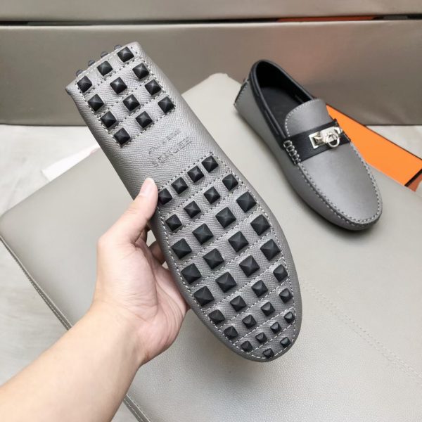 Hermès Đậu Đậu Đậu Đậu Người Đàn Ông Phiên bản Cao cấp Ngưu Ngưu Đen