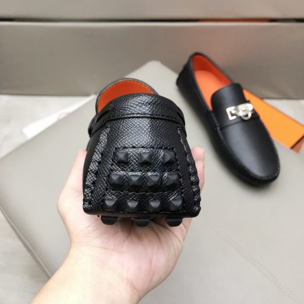 Hermès Đậu Đậu Đậu Đậu Người Đàn Ông Phiên bản Cao cấp Ngưu Ngưu Đen