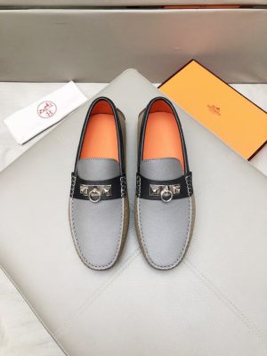 Hermès Đậu Đậu Đậu Đậu Người Đàn Ông Phiên bản Cao cấp Ngưu Ngưu Đen