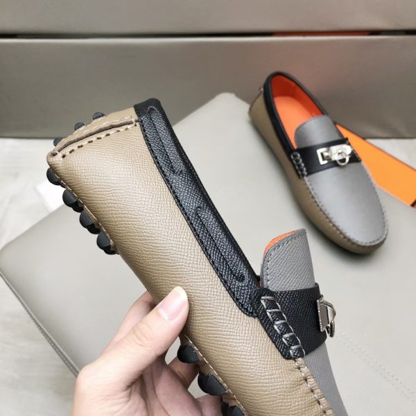 Hermès Đậu Đậu Đậu Đậu Người Đàn Ông Phiên bản Cao cấp Ngưu Ngưu Đen
