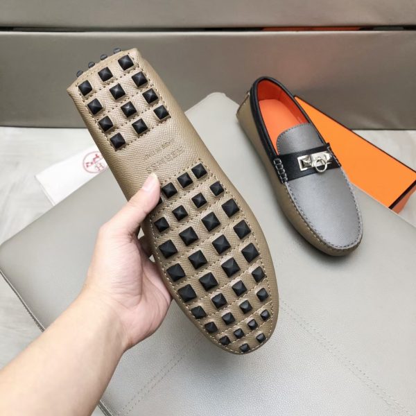 Hermès Đậu Đậu Đậu Đậu Người Đàn Ông Phiên bản Cao cấp Ngưu Ngưu Đen