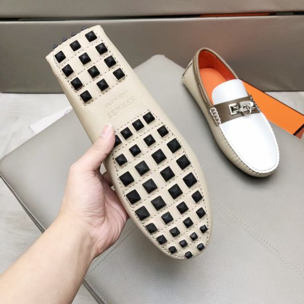 Hermès Đậu Đậu Đậu Đậu Người Đàn Ông Phiên bản Cao cấp Ngưu Ngưu Đen