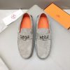Hermès, đậu, giày, da, bò màu cam