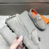 Hermès, đậu, giày, da, bò màu cam
