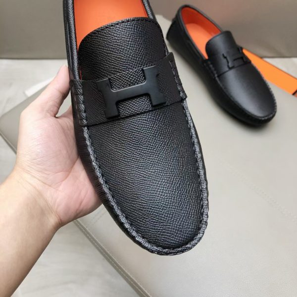 Hermès, đậu, giày, da, bò màu cam (复制)
