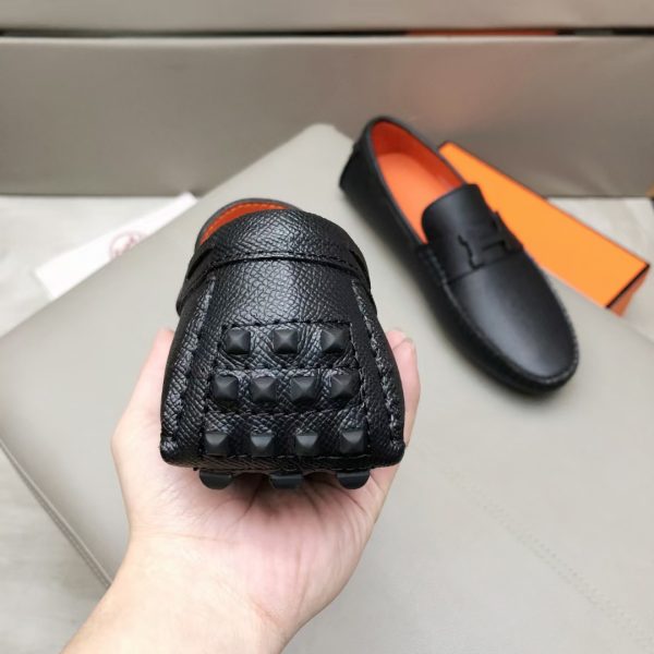 Hermès, đậu, giày, da, bò màu cam (复制)