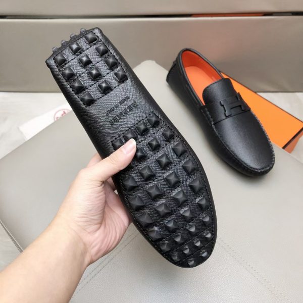 Hermès, đậu, giày, da, bò màu cam (复制)