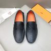 Hermès, đậu, giày, da, bò màu cam