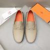 Hermès, đậu, giày, da, bò màu cam