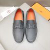 Hermès, đậu, giày, da, bò màu cam
