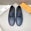 Hermès, đậu, giày, da, bò màu cam