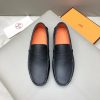 Hermès, đậu, giày, da, bò màu cam