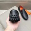 Hermès, đậu, giày, da, bò màu cam