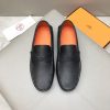 Hermès, đậu, giày, da, bò màu cam