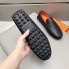 Hermès, đậu, giày, da, bò màu cam