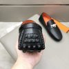 Hermès, đậu, giày, da, bò màu cam