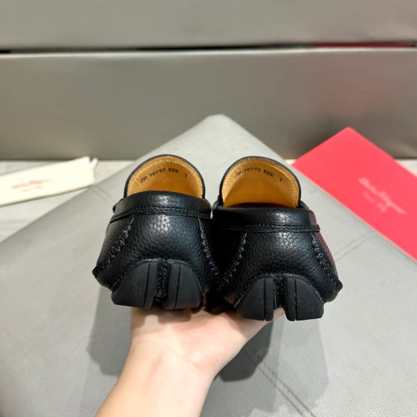 Ferragamo, đậu, giày, da bò