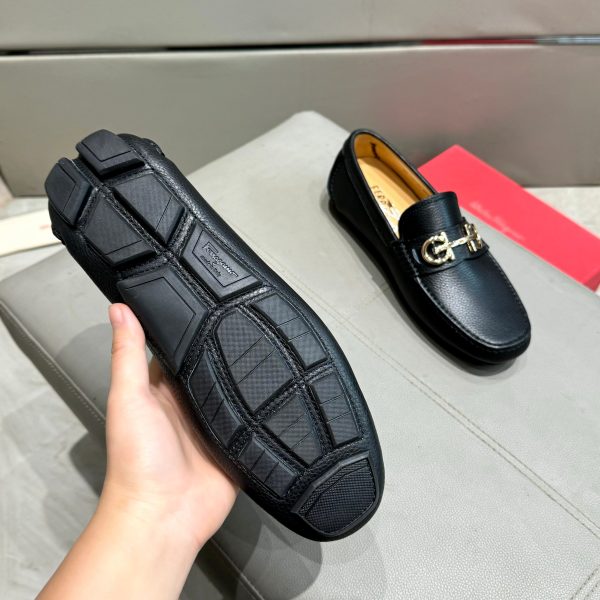 Ferragamo, đậu, giày, da bò
