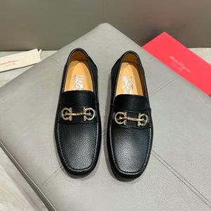 Ferragamo, đậu, giày, da bò