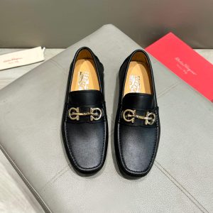 Ferragamo, đậu, giày, da bò