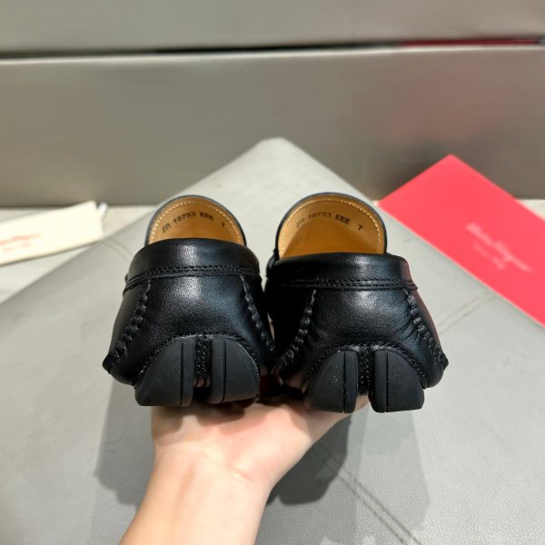 Ferragamo, đậu, giày, da bò