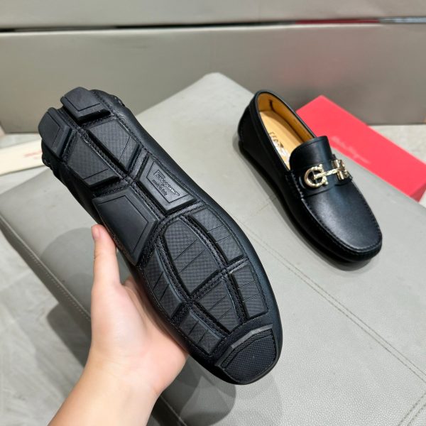 Ferragamo, đậu, giày, da bò
