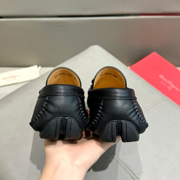 Ferragamo, đậu, giày, da bò