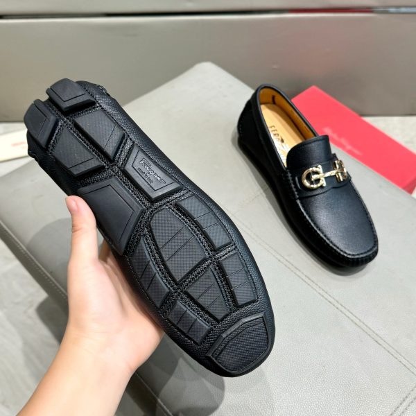 Ferragamo, đậu, giày, da bò