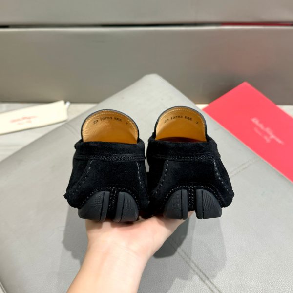 Ferragamo, đậu, giày, da bò