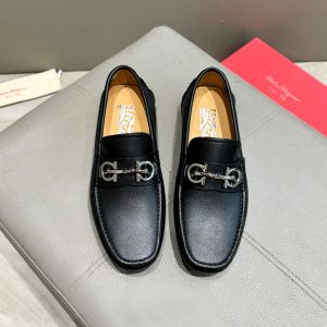Ferragamo, đậu, giày, da bò