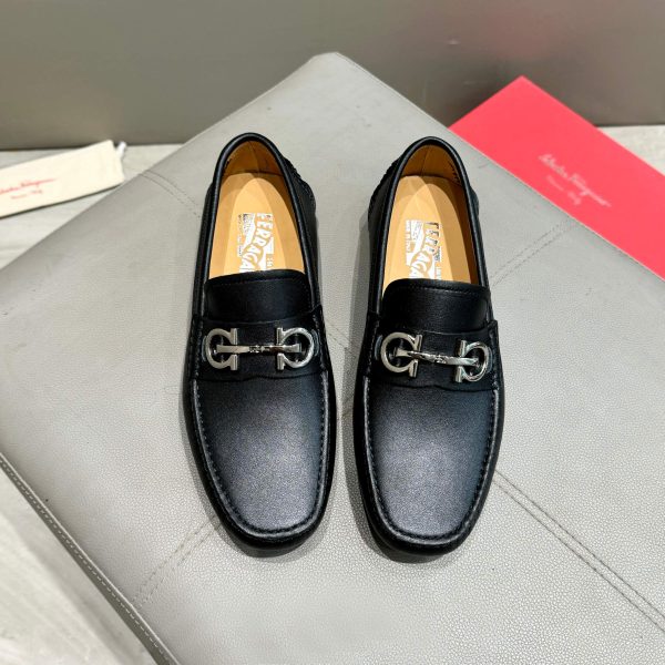 Ferragamo, đậu, giày, da bò