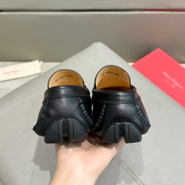 Ferragamo, đậu, giày, da bò