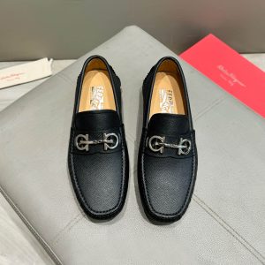 Ferragamo, đậu, giày, da bò
