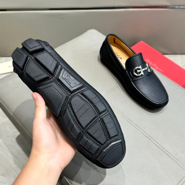 Ferragamo, đậu, giày, da bò