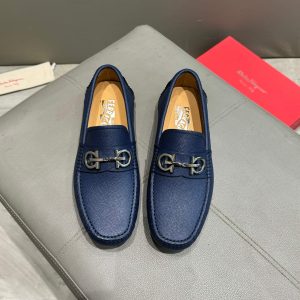 Ferragamo, đậu, giày, da bò