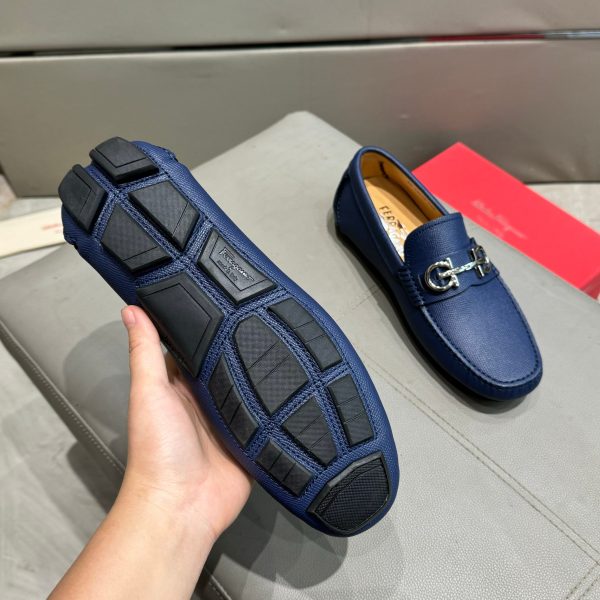 Ferragamo, đậu, giày, da bò