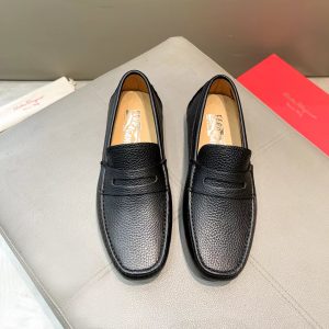 Ferragamo, đậu, giày, da bò