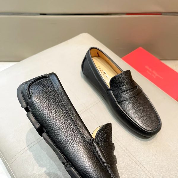 Ferragamo, đậu, giày, da bò