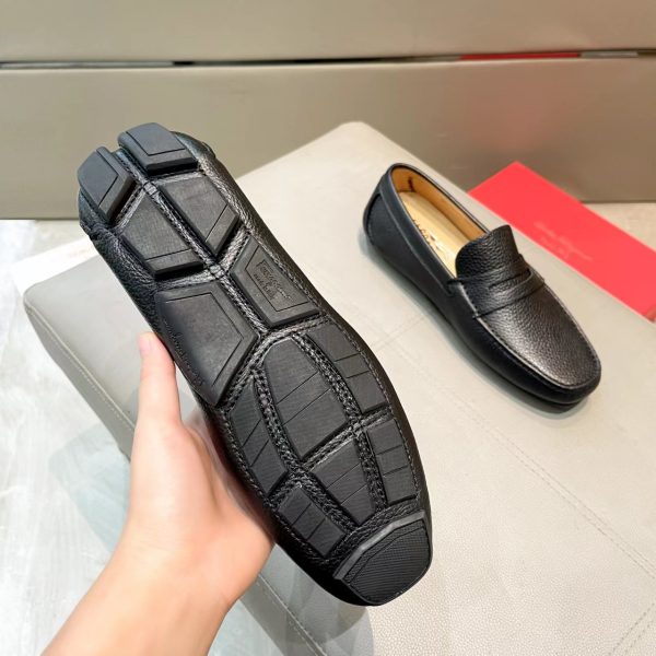 Ferragamo, đậu, giày, da bò