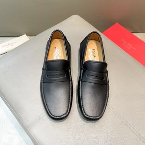 Ferragamo, đậu, giày, da bò
