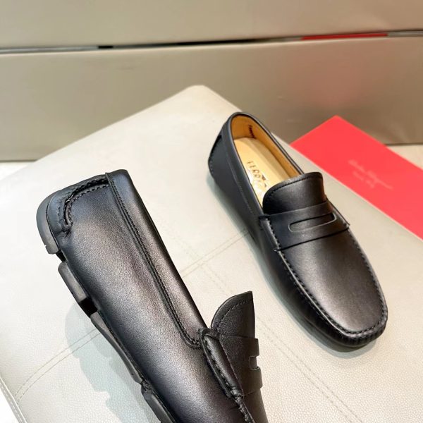 Ferragamo, đậu, giày, da bò