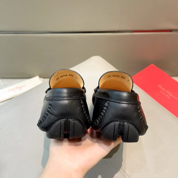Ferragamo, đậu, giày, da bò