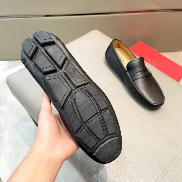 Ferragamo, đậu, giày, da bò