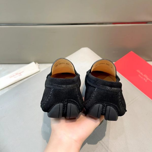 Ferragamo, đậu, giày, da bò