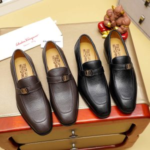 Ferragamo, giày thời trang, sáp, nước bò nhuộm