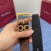 Ferragamo cài dây đai phụ nữ Chọn vật liệu cao cấp, da mềm mại và thân thiện